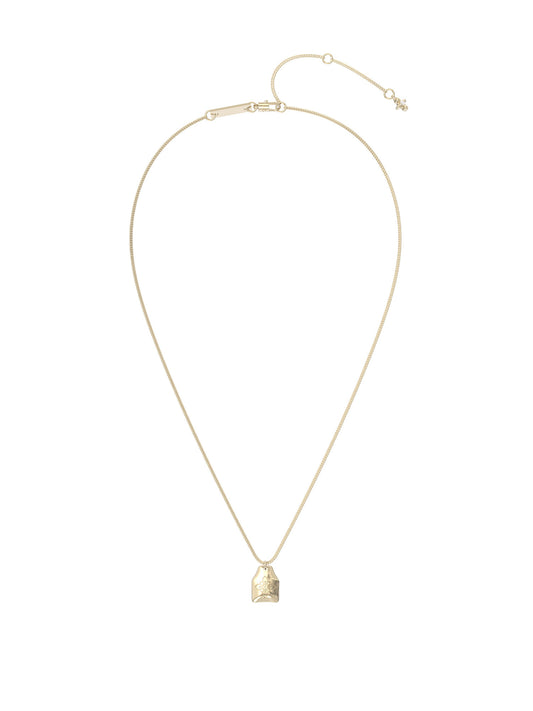 Dainty Embossed Four Point Flower Tag Pendant Necklace For Women Silver Light Titanium Gold Plated Copper Adjustable 39+3./7cm Box Chain Minimalist Daily Layering Jewelry  LUNA-X277