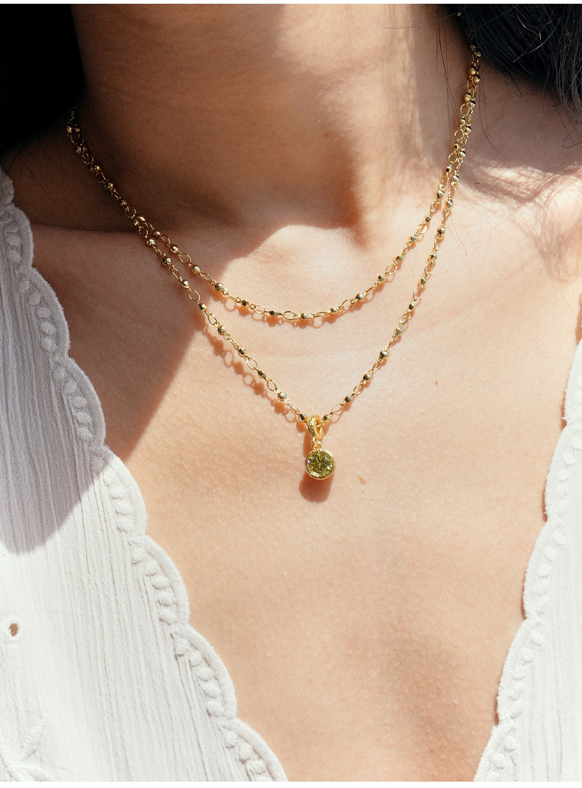 18K Gold Plated Nautical DIY Charm Necklace For Women Sold Separately Adjustable Thin Chain, 6 Detachable Pendants Sailboat Ship Wheel Telescope Teardrop Color Cubic Zirconia Custom Layering Ocean Travel Jewelry Gift LUNA-X280