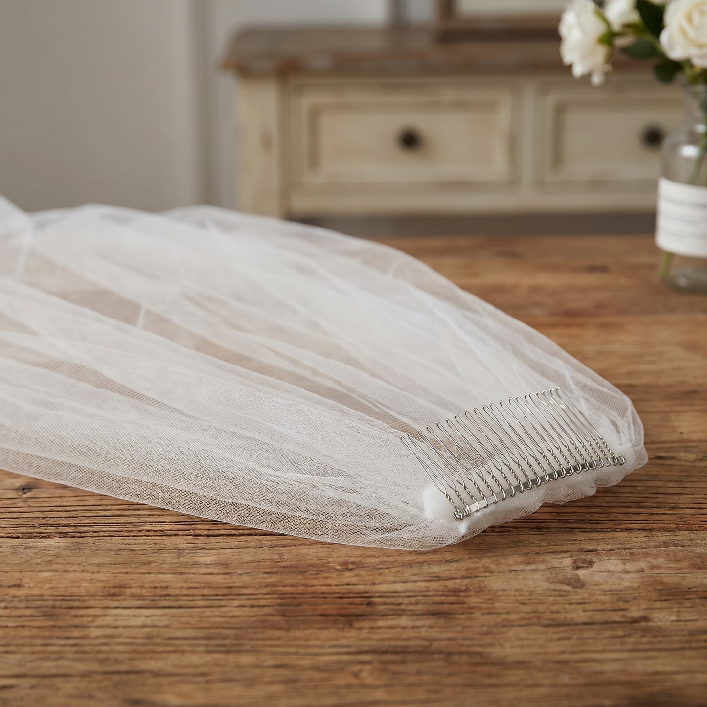 Grand Cathedral Wedding Veil - 138" Extra Long & Wide Tulle with Majestic Royal Lace Appliqués and Secure Metal Comb  LUNA-X03