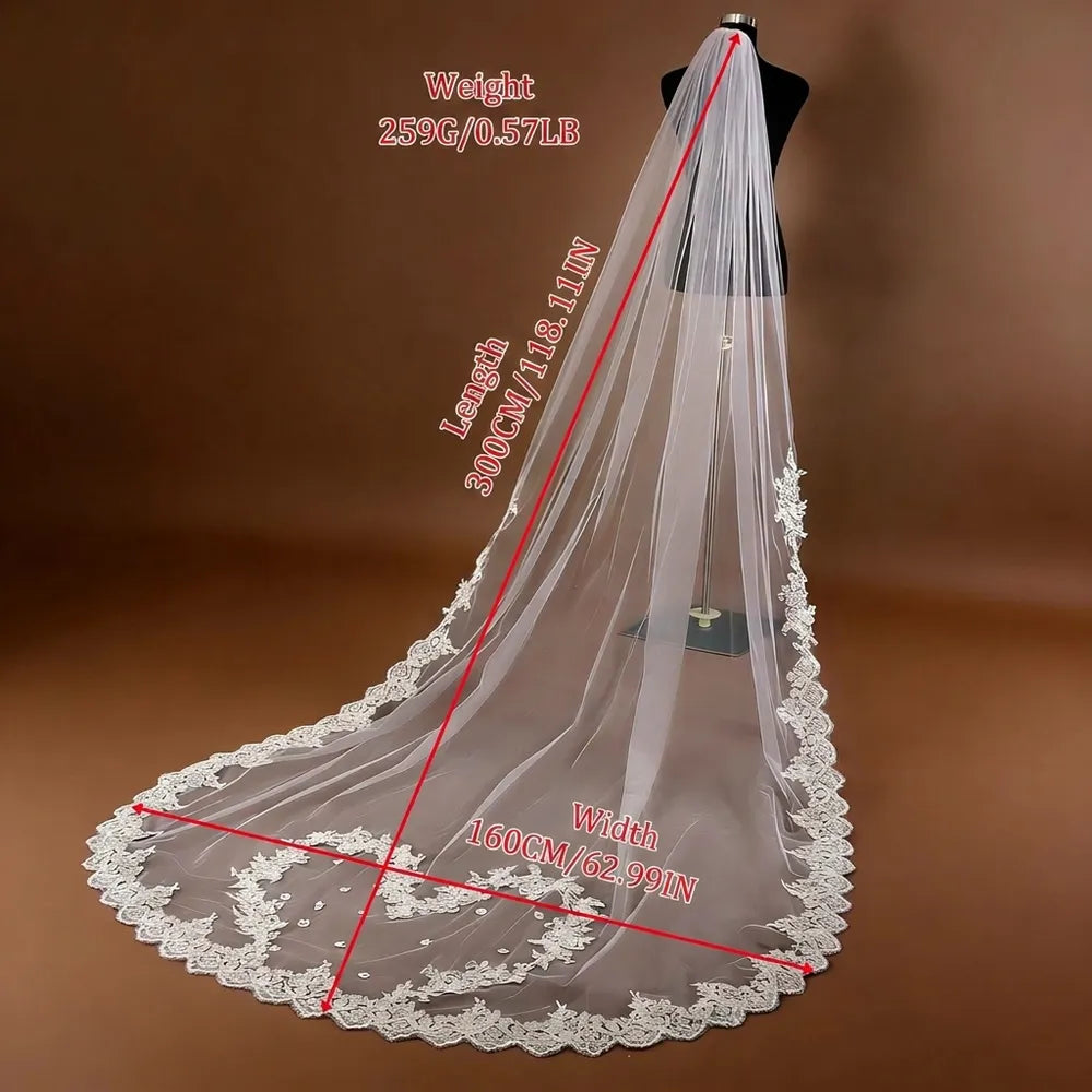 Specification diagram showing Length 300cm (118.11in), Width 160cm (62.99in), and Weight 259g (0.57lb) on mannequin