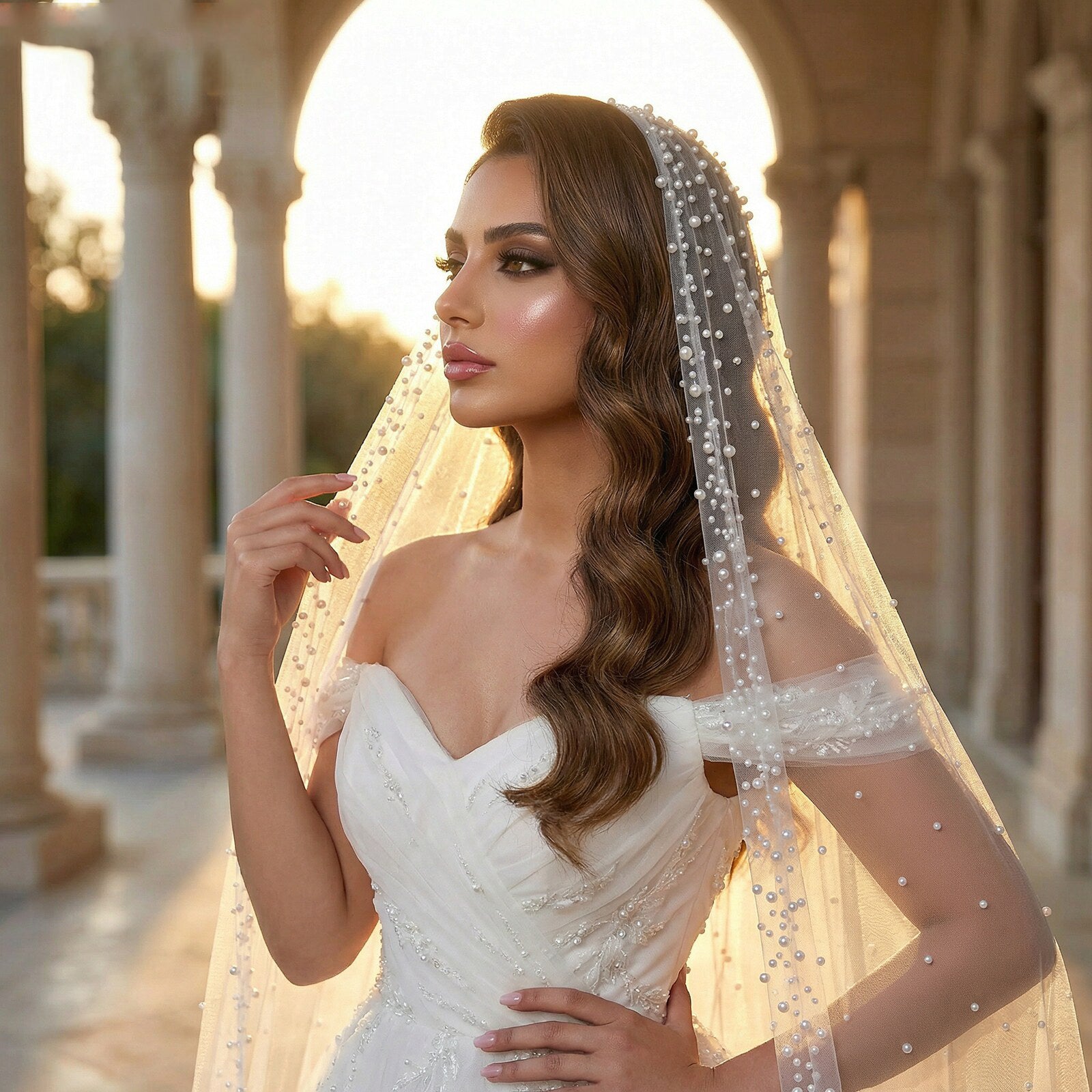 Luxury Cathedral Wedding Veil 118