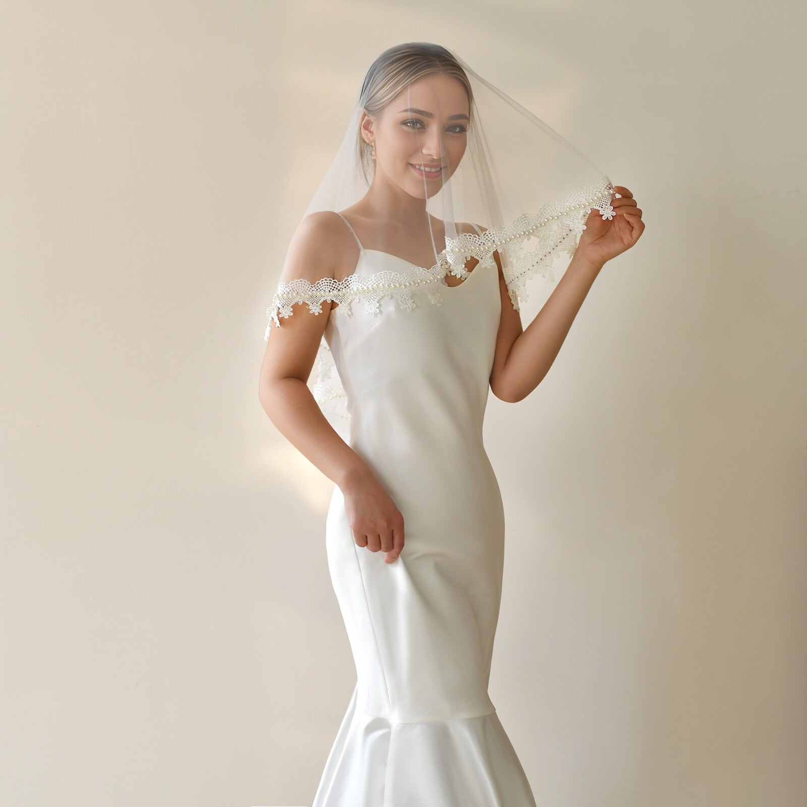 Vintage French Mantilla Wedding Veil 43