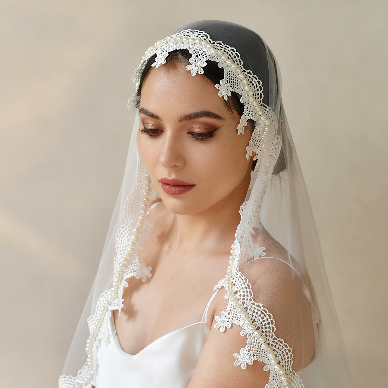 Vintage French Mantilla Wedding Veil 43
