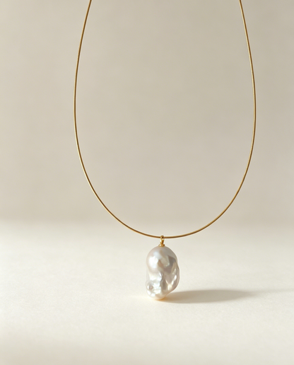 Baroque Freshwater Pearl Choker Necklace --490