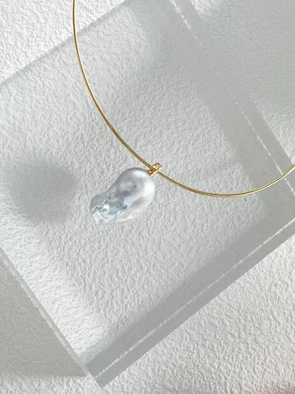Baroque Freshwater Pearl Choker Necklace --490