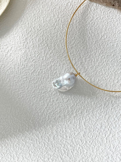 Baroque Freshwater Pearl Choker Necklace --490