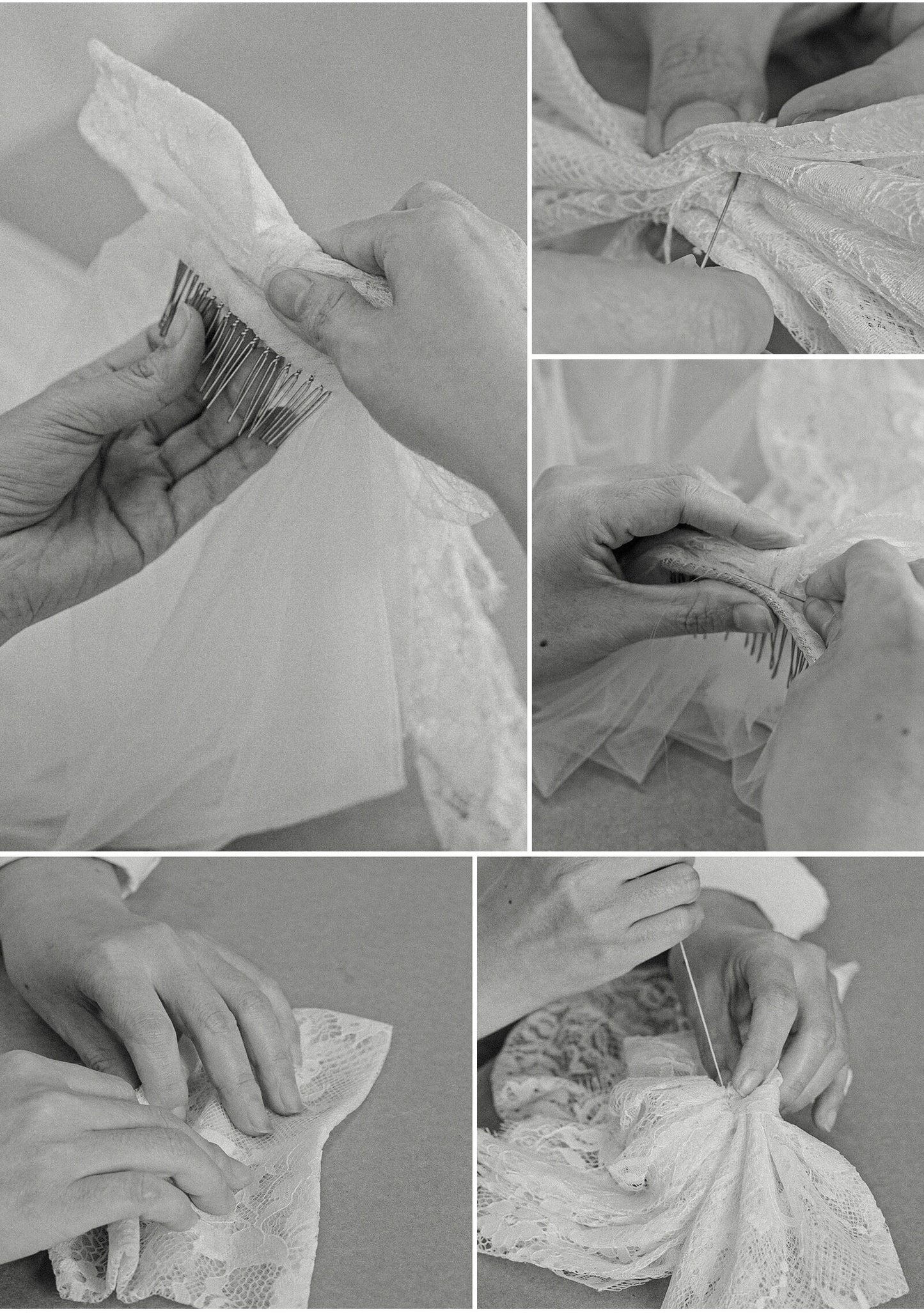 French vintage lace bow fingertip length bridal veil with soft mesh netting 150cm