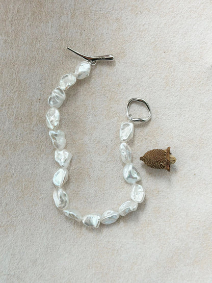 Irregular Freshwater Pearl Necklace--859