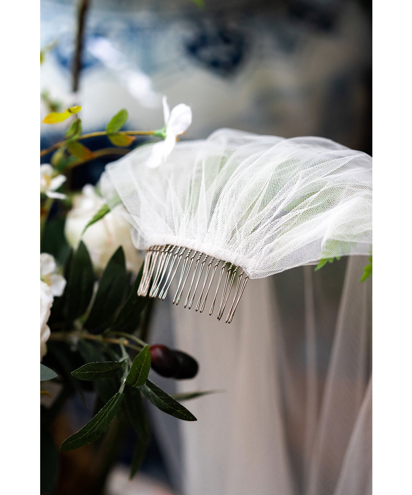415cm royal cathedral length two tier bridal veil with 145cm blusher and delicate beaded trim