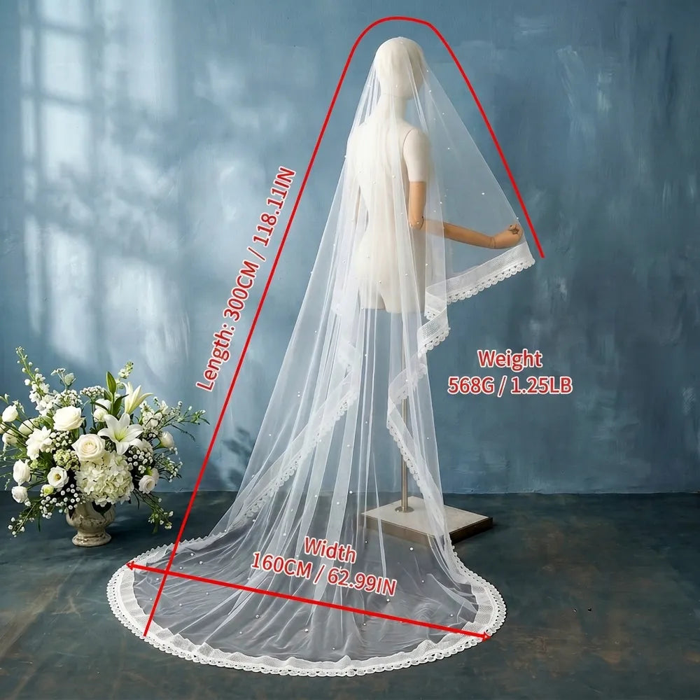 Specification diagram showing length 300cm (118.11in), width 160cm (62.99in), and weight 568g (1.25lb) on mannequin