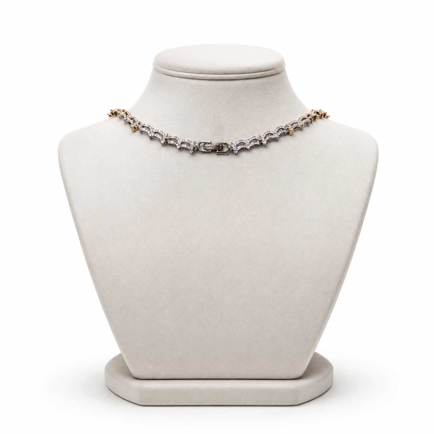 Royal V-Shaped Imitation Pearl Bridal Jewelry Set, Luxury Platinum Plated AAA Zircon Teardrop Choker Necklace & Marquise Statement Earrings Set LUNA-X166